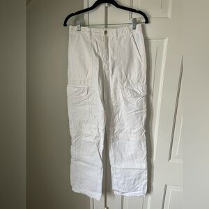 Zara women’s white cargo pants